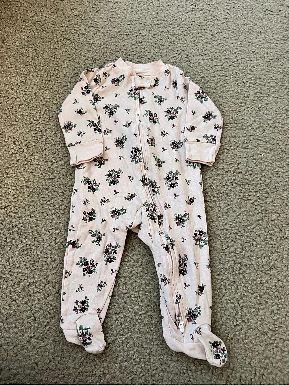 Little Planet Floral Footie Baby 6M Like New